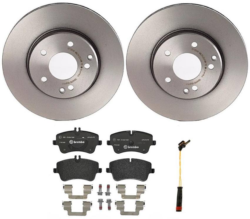 Brembo Brake Pads and Rotors Kit Front (288mm) (LowMet) Brembo 1550362KIT